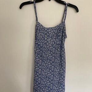 Blue and white flower dress